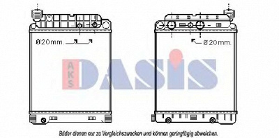 AKS DASIS 130008n -  Радиатор, охлаждение двигателя